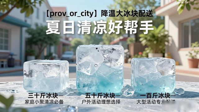 杭州降温大冰块配送_海鲜排档降温解决方案_高温天气大冰块配送